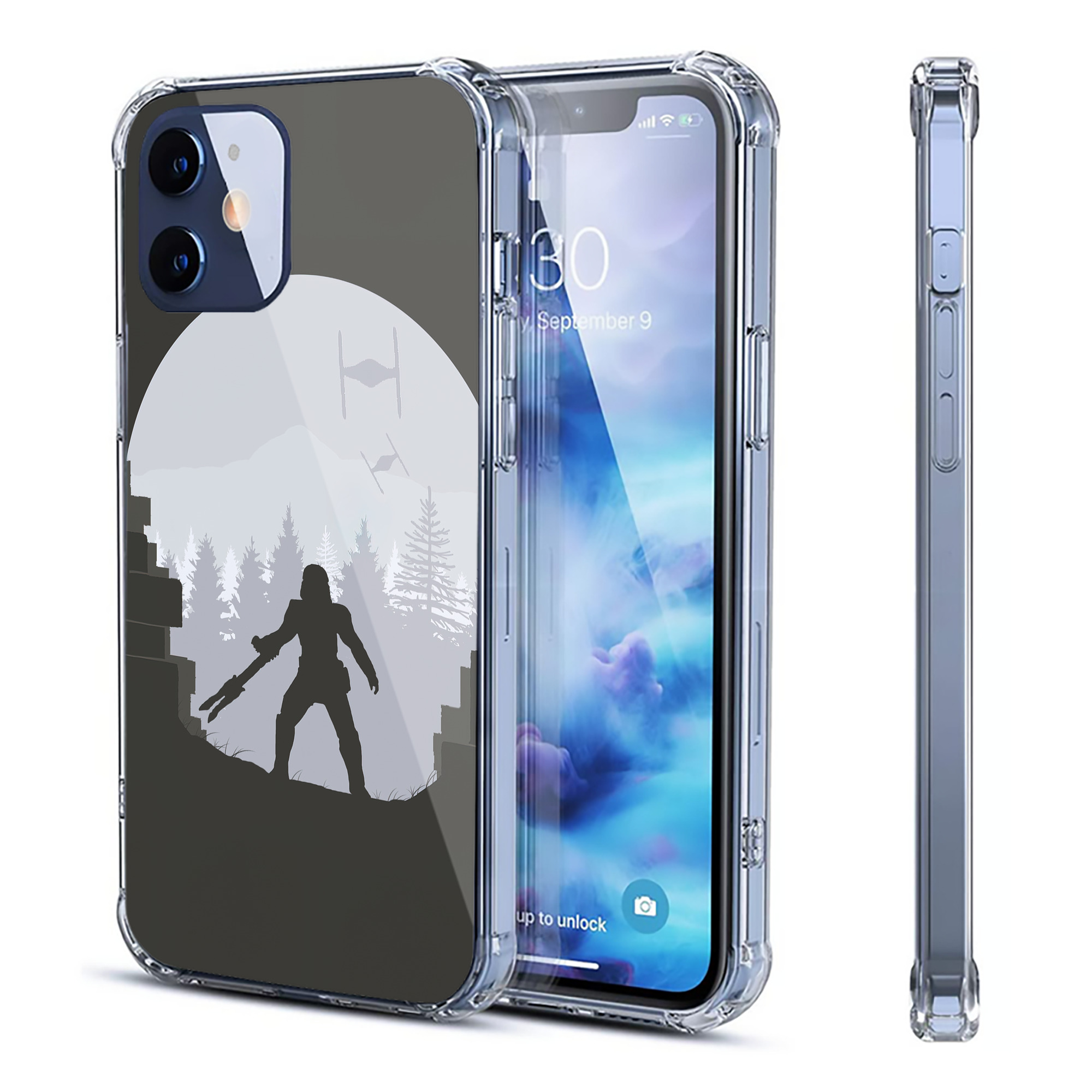 （画像用） スター・ウォーズ Star Wars 【iPhone 12シリーズ対応】透明スマホケース（クリアソフトケース）